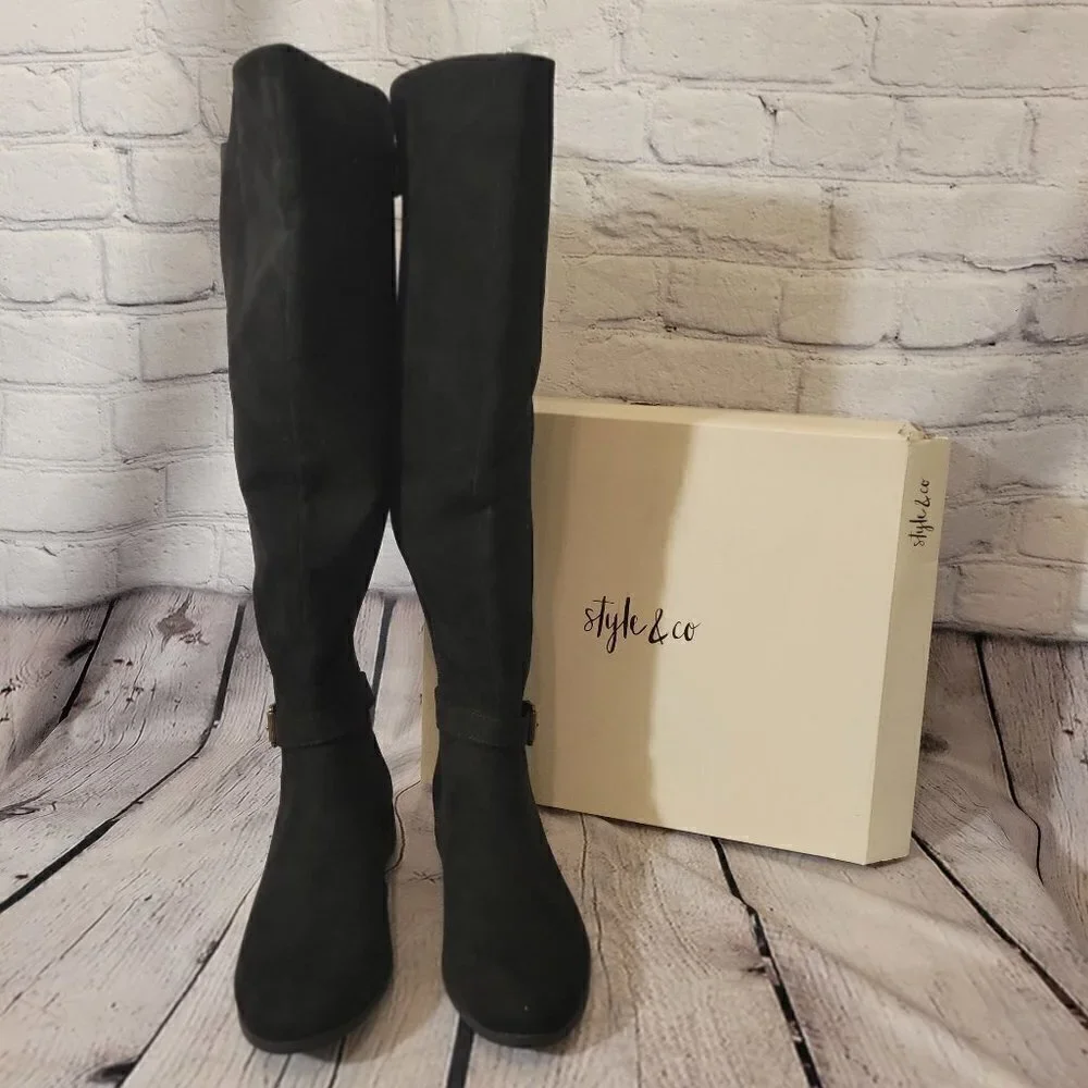 Style & Co Kimmball Wide-Calf Over-the-Knee Boots